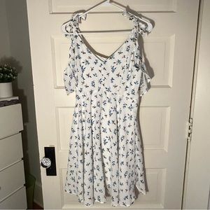 altard state white & floral dress